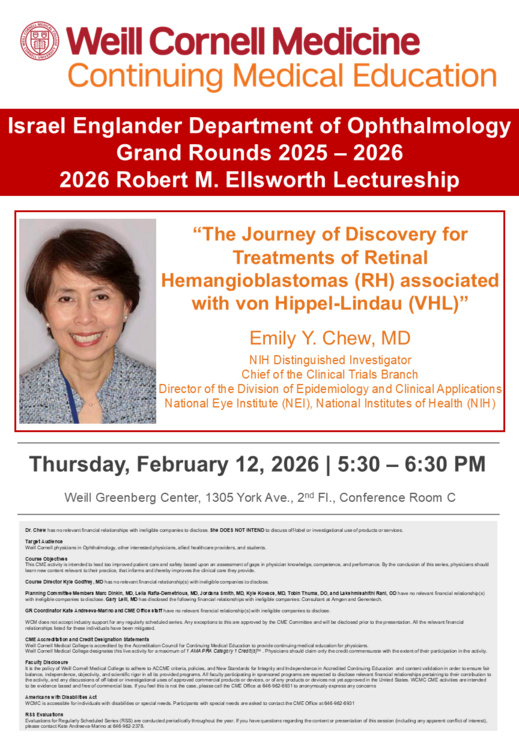 Grand Rounds Speaker Photo and Lecture Title