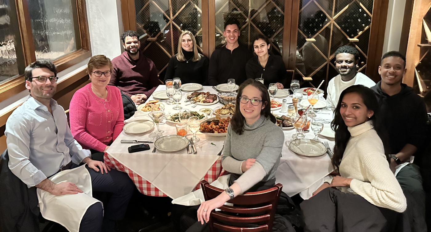 Residents at dinner